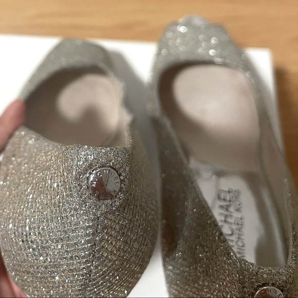 Michael Kors silver glittering/sparkling heels. - Picture 4 of 6
